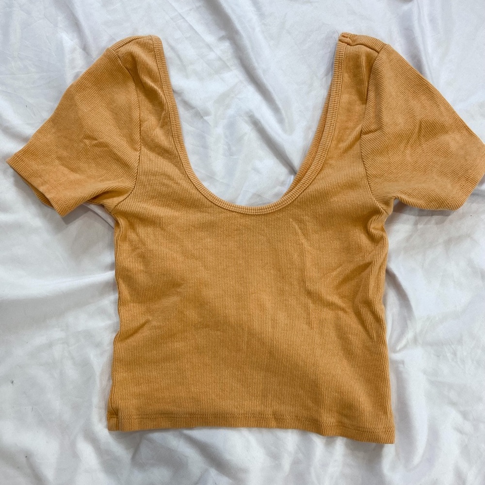 PacSun Orange Scoop Neck Top